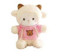 Pecora Peluche Ultra-Morbido Premium Peluche 25x20x20 Cm Simpatiche Bambole Di Agnello Ornamento Da Tavolo Fotografia Prop Per Soggiorno Sala Studio Scrivania Del Computer Decorazioni Per La Casa