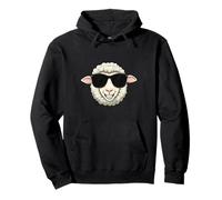 Pecora Pet Funny Farm Animal Cool Shades Summer Sun Felpa con Cappuccio