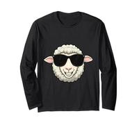 Pecora Pet Funny Farm Animal Cool Shades Summer Sun Maglia a Manica