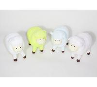 PECORA STOFFA COLORATA CM 11 PZ 4 PRIMAVERA PASQUA