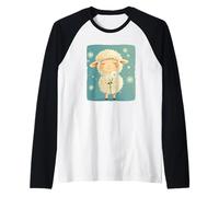 pecore che soffia un dente di leone per una scena calma Maglia con Maniche Raglan