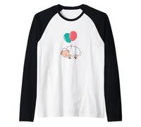 Pecore pende su Balloon Maglia con Maniche Raglan