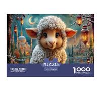 pecore Puzzle Impossibili 1000 Pezzi Moschea della notte della luna Decorazione Per La Casa. Giochi Rilassamento E Intelligence Per Adulti E Ragazzi Da 14 Anni 70x50cm/1000pcs