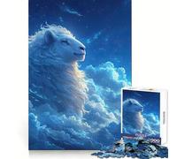 Pecore tra le nuvole, puzzle da 1000 pezzi per adolescenti, stimola la memoria, gioco rilassante, bordi precisi, oggetto dei desideri di Babbo Natale 38x52cm