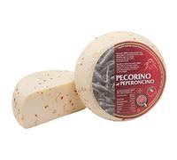 Pecorino al Peperoncino | mezza forma sottovuoto da 0,6 kg | formaggio artigianale Toscano | Salumificio Artigianale Gombitelli - Toscana