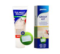PECTRO Kit Rinnovatore di fughe + Spatola per l'applicazione per piastrelle speciale PER LA DOCCIA 200ml (KIT x 1)