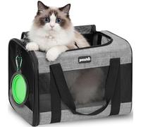 Pecute Trasportino per Cane Gatto, Borsa per Gatti, Borsa da Viaggio Portatile per Cani, Tessuto a Maglia Traspirante, Adatto per Viaggi Lunghi e Brevi, Usato per Gatti e Cuccioli Meno di 8KG