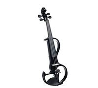 PECY 4/4 Dimensioni di Dimensioni Silenziose Silenziose Violino Set Ebano Coordinatore con Il Mento del Mento di Legno Solido Violino Studente