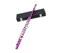 PECY Flauto A 16 Fori Chiave C Colore Flauto Chiave Chiusa Nichelata più Chiave E per Principianti Prestazioni Professionali Flauti (Color : 3)