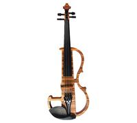 PECY Kit di Violino Elettrico/Silenzioso A Legno Massiccio Colorato A Grandezza Naturale con Raccordi in Ebano Violino Studente (Color : 04)
