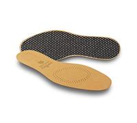 Pedag 110 Flat Leather Insole with Effective Active Carbon Filter for Odor Control, Tan, 1.6 Ounce by Pedag