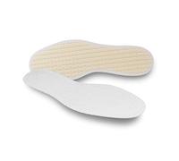 Pedag 196 Washable Summer Pure Cotton Terry Barefoot Insole, White, Women's 12/Men's 9 by Pedag