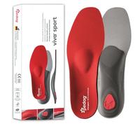 Pedag Viva Sport, Soletta Ortopedica Ammortizzante Unisex Adulto, Rosso (Red), 48 EU
