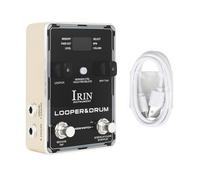Pedal & Drum Machine Stereo Chitarre Looper Pedal con 100 Stili Drum Grooves Chitarra Effetto Pedalatrice Stereo Registratore Pedale 160 minuti Tempo di registrazione