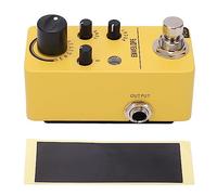 Pedal Effetti per Chitarra Elettrica Piccolo Giallo, Pedale Simulatore Basso Mini, Caldo, Naturale e Dinamico - Design Compatto, Custodia in Metallo, Ideale per Casa e Lezioni