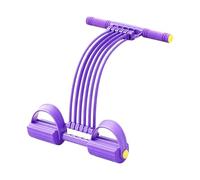 Pedal Puller Resistance Band - 21.65 Inches 10 Tube Exercise Trainer, Core Workout Tension Rope | Stretch Fitness Equipment, Portable Strength Training Tool, For Home Gym Office Travel