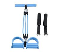 Pedal Puller Resistance Band, 3 Tube Elastic Yoga Strap with Handle System, Full Body Stretching Fitness Trainer for Strength Flexibility Workout, Durable Latex Exercise Bands, for Gym Pilates Home