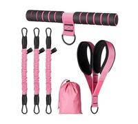 Pedal Puller Resistance Band, Stretching Yoga Strap Set, 18 Inches Pull Rope with Handles, Latex Trainer with Detachable Pedals, Home Gym Exercise Equipment, Stretching for Fitness Training Office