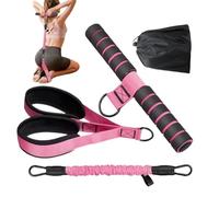 Pedal Resistance Band Handle - 60-30lb Adjustable Fitness Device, Resistance Bands for Home Yoga Pilates Training Abs Core Leg Arm Waist Sit Up Women Men Strength Exercise Full Body Workout Portable