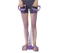 Pedal Resistance Band with Handle 8-Tube, Adjustable Latex Band Home Workout Equipment for Gym Fitness Esercise Indoor Outdoor Full Body Stretching Leg, Resistenza Training for Arms Legs Core