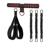 Pedal Stretch Bands - 90 Lbs Total Triple Tube Set | Sit Up Assistant Resistance Ab Trainer - Adjustable Latex Full Body Workout | Elastic Pull Rope - Home Fitness Gear For Pil