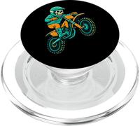 Pedala o muori provando un divertente design a scheletro da motocross PopSockets PopGrip per MagSafe
