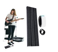 Pedalboard - Telaio compatto in alluminio con effetto alluminio, piattaforma leggera e portatile, con superficie resistente e antiscivolo, supporto per l'amicizia, per il suono delle prestazioni