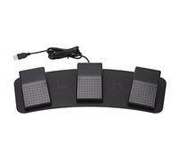 Pedale a tre pedali USB, controller ergonomico multifunzionale con 3 tasti programmabili per giochi, test di fabbrica, trascrizione e controllo dei media (FS23_PM (interruttore meccanico))