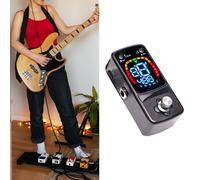 Pedale Accordatore Leggero Mini Compatto con Display a Colori Professionale
