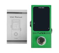 Pedale Accordatore per Chitarra Elettrica, Accordatore Cromatico da Pedaliera True Bypass, Compact con Funzione Mute e Display LED per Chitarristi Professionisti