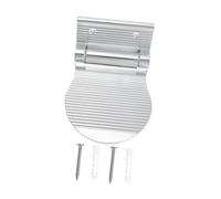 Pedale Antiscivolo per Doccia e Rasatura in Acciaio Inox da Bagno | Bagno di Casa, Supporto per Anziani e Persone Fragili, Colore Argento, Installazione senza Chiodi, Uso Domestico