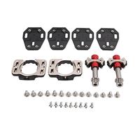 Pedale autobloccante per bici da strada in lega di titanio, pedali per bicicletta a 3 cuscinetti, design con bloccaggio su entrambi i lati con blocco di conversione in fibra di