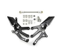 Pedale Cambio Per YZFR3 Per YZF-R3 Per YZF R3 2015-2022 Pedane Arretrate Per Motociclette Pedane Arretrate Pedali Alzati Leva Cambio Kit Freno(Black 4)
