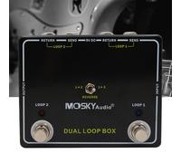 Pedale commutatore effetti chitarra alluminio DUAL Reverse LOOP per musicisti