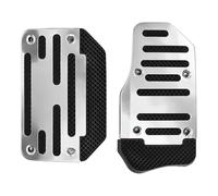 Pedale Del Freno A Gas Kit Di Cuscinetti Per Pedali Antiscivolo Per Freni Acceleratori E Pedali Universali Per Auto In Alluminio Automatici(Silver)