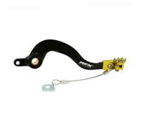 Pedale freno RFX Pro standard hard anodized nero / giallo Suzuki RM 85