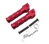 Pedale del piede posteriore in alluminio Compatibile con modelli CB650F DAX Monkey Z125 adatti alla bici sporca ATV e alla parte di sostituzione universale di motocicli(Red)