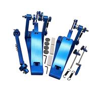 Pedale della batteria Pedale Per Tamburo In Lega Di Alluminio Doppio Pedale Pedale Per Batteria Per Strumenti A Percussione (Color : 04)