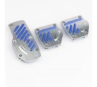 Pedale Della Frizione Dell'auto Kit di copripedali universali in alluminio per cambio automatico, freno, carburante e gas(Manual Blue)