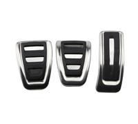 Pedale Dell'Auto Per A6 C8 2018-2022 In Acciaio Inossidabile Per Auto Con Guida A Sinistra Pedali Per Gas, Carburante, Freno, Poggiapiedi, Copripedale(3Pcs MT)