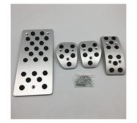 Pedale Dell'Auto per Clio per MT per AT 2013-2017 2018 2019 2020 Auto Modificato Kit Pedale Freno Poggiapiedi Copertura Pad Decorativo Refitting Parte Accessoria Pedaliera Auto (Misurare : Automatic