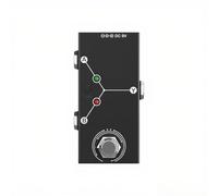 Pedale di Effetto per Chitarra Selettore Linee ABY Interruttore AB a Trasmissione Bidirezionale con Cassa in Metallo Supporto Antiscivolo Modalità B o e