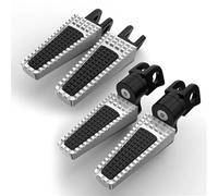 Pedale di riposo Pedane Anteriori E Posteriori Per Moto Per Aprilia RSV1000 Mille 1998 1999 2000 2001 2002 2003 Poggiapiedi Girevole(Silver)