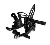 Pedale di riposo Poggiapiedi Regolabili Per Pilota Per Kawasaki Per Ninja 250 2018-2022 2021 2020 2019 Arretrati Per Moto(Black)