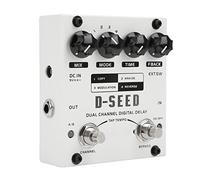 Pedale di ritardo a 4 modalità, facile regolazione 17 ms-1000 ms DC9V 75 mA effetto ritardo per chitarra elettrica