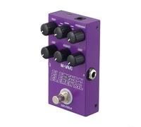 Pedale di ritardo digitale in metallo per M-vave Elemental con nove effetti lungo tempo di ritardo e modalità Tap Hold per chitarra elettrica, nero