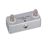 Pedale doppio in metallo True Bypass per chitarra | Circuito True bypass, percorso del segnale pulito, basso rumore, compatibile con la maggior parte degli amplificatori