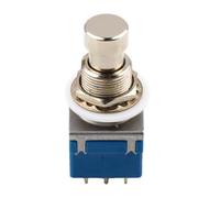 Pedale Effetti Chitarra Elettrica Metallico True Bypass 3pdt | Blu, 9 Pin 9 Lug Three per Pole, LED Status Light e Rewiring per Pedali Vintage o Box Effetti Colore Casuale