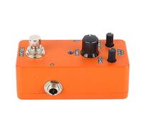 Pedale Effetti Chitarra Elettrica Single Block, Mini Modulation Metallico - Suono Potente, Controlli Regolabili, Portatile per Metal e Rock (Ritardo arancione)