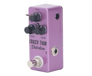 Pedale Effetti per Chitarra Elettrica con Manopola del Livello della Distanza del Tono Pedale di Distorsione in Lega di Alluminio Sia per Principianti Che per Chitarristi Esperti